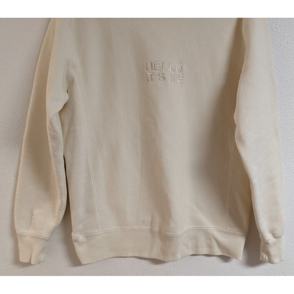 ADELE "Hello It's Me" Cotton Blend Concert Sweatshirt Las Vegas Fleece Lined LG - Picture 4 of 11